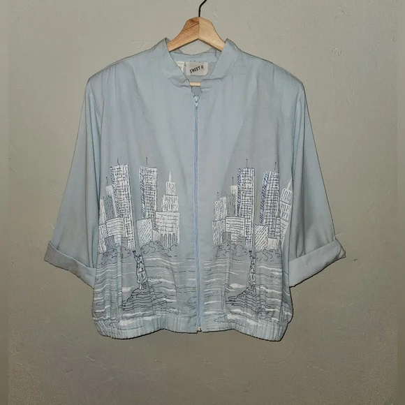 Vintage 1980s City Scape Jacket by Sweet P - Picture 11 of 15